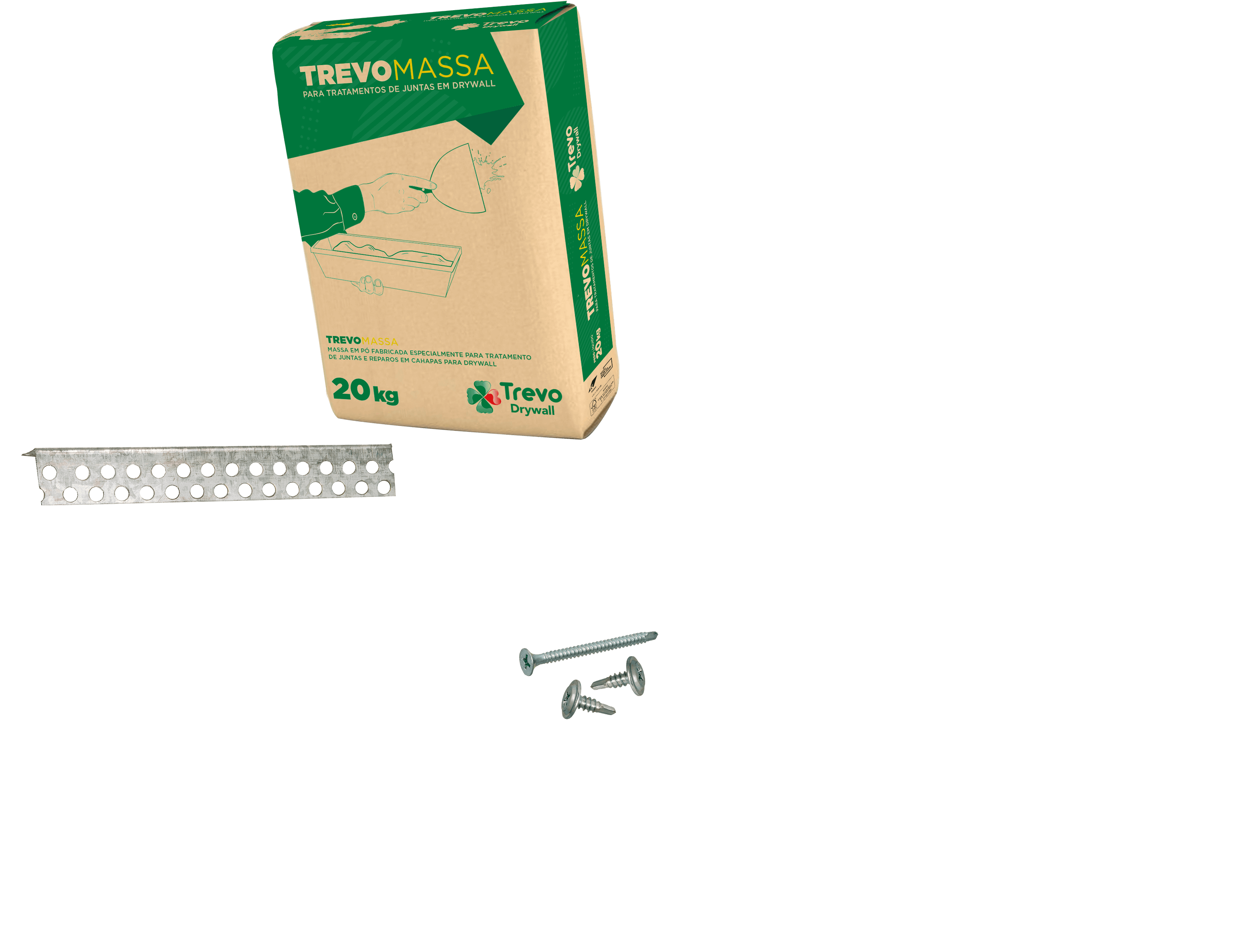 Imagens Ilustrativas dos produtos Trevo Drywall